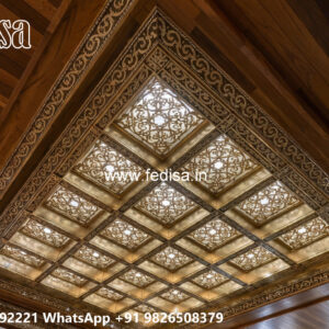 Luxury Ceiling Design Pop Corner Design For Hall No-7329
