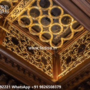 Luxury Ceiling Design Fiber Pop Design For Hall No-7394