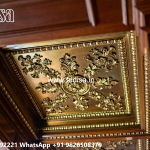 Luxury Ceiling Design Round False Ceiling Design For Hall No-7934