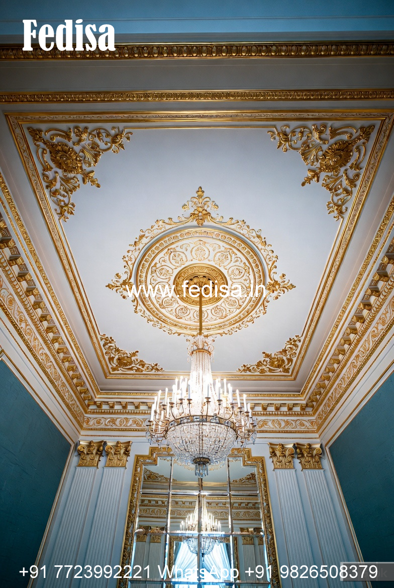 Gypsum Classic Ceiling L Shape Hall Ceiling No-8598