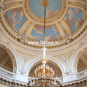 European Classic Ceiling Main Hall Fall Ceiling Design No-034