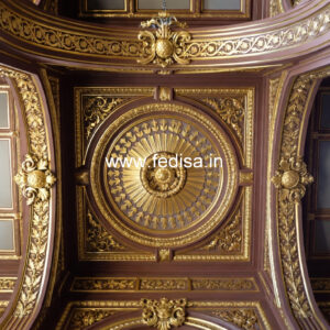 European Classic Ceiling False Ceiling Design For Bedroom With Fan No-317