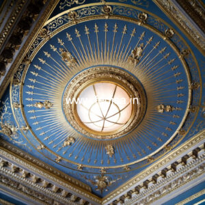 European Classic Ceiling Ceiling Design For Hall With Two Fans No-384