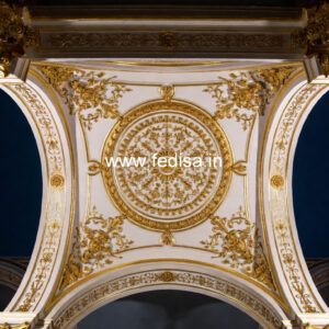 European Classic Ceiling Lobby Down Ceiling Design No-487