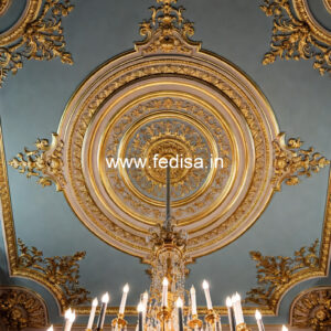 European Classic Ceiling Pop Design For Bedroom With Fan No-717