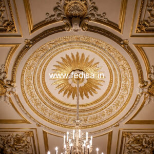 European Classic Ceiling Dining Hall False Ceiling Design No-789