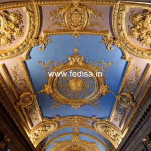 European Classic Ceiling Double Fan False Ceiling Design No-810