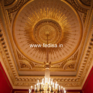 European Classic Ceiling High Ceiling Living Room Design No-1002