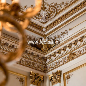 European Classic Ceiling L Type Hall Ceiling Design No-1150