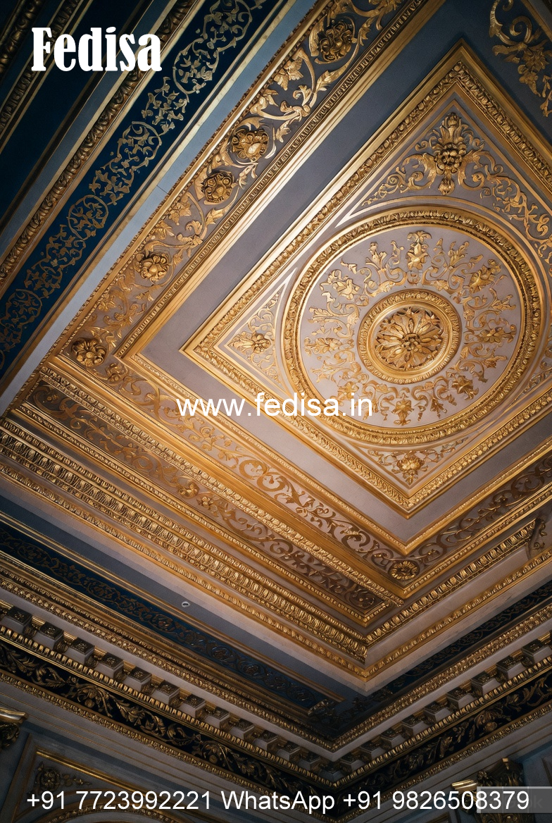 European Classic Ceiling Fall Ceiling Design For Hall With Two Fans 2026 No-1267