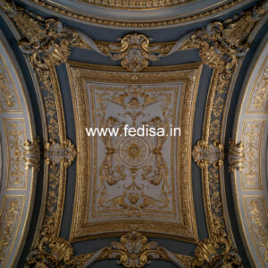 European Classic Ceiling Pitched Ceiling Ideas No-1573