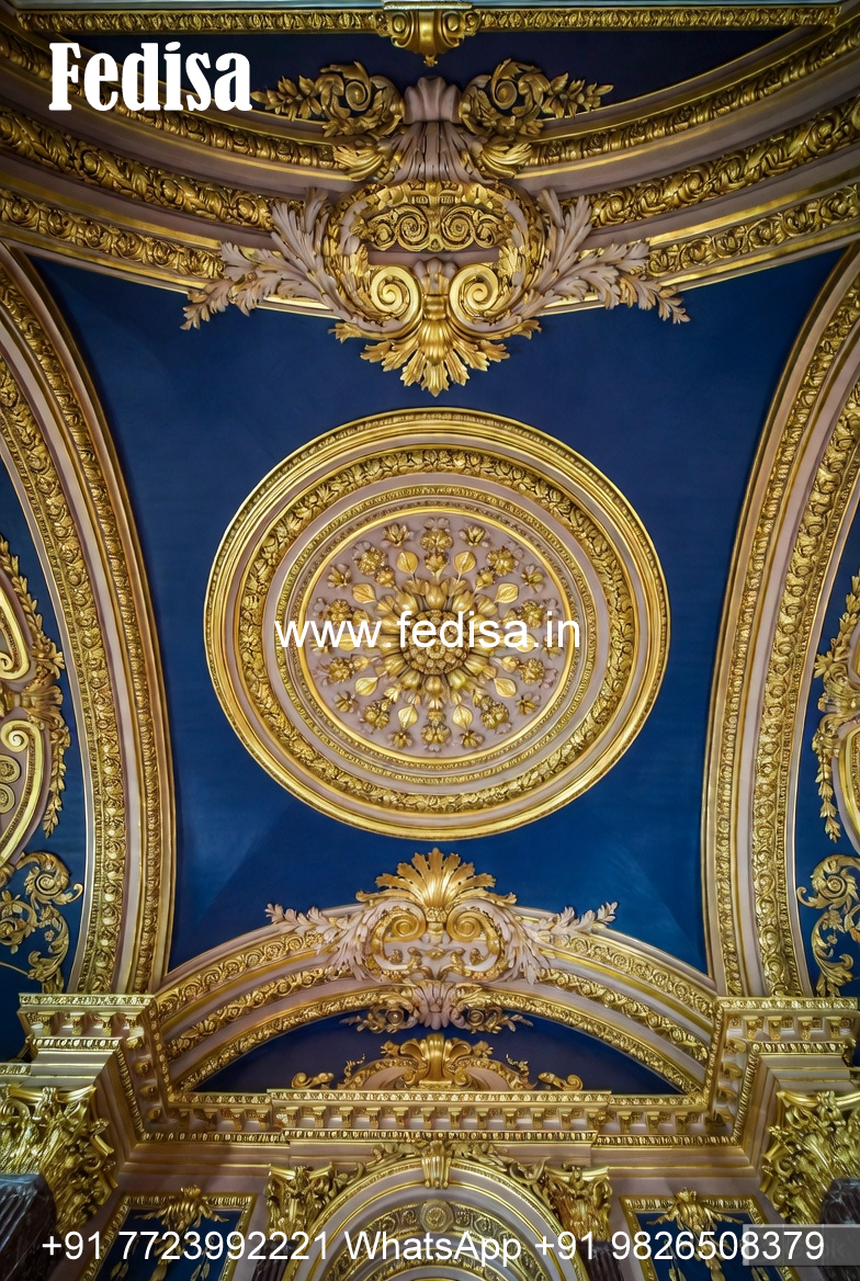 European Classic Ceiling High Ceiling Living Room Decor No-1601