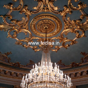 European Classic Ceiling Simple False Ceiling Design For Bedroom With Fan No-1642