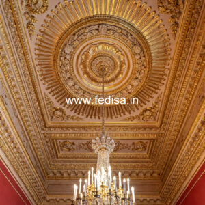 European Classic Ceiling High Ceiling Small House Design No-1805