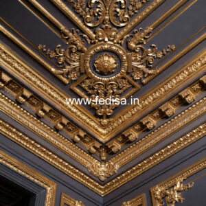 European Classic Ceiling False Ceiling Design For Square Bedroom No-1891