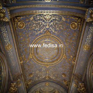 European Classic Ceiling Decorating Ideas For Living Room With Ceiling Beams No-2171