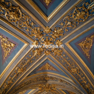 European Classic Ceiling High Ceiling Living Room Paint Ideas No-2198