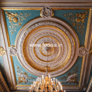European Classic Ceiling False Ceiling Design With Profile Lights No-2216