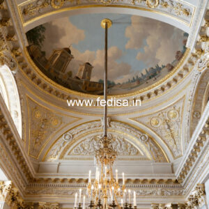 European Classic Ceiling Long Hall False Ceiling Design No-2229