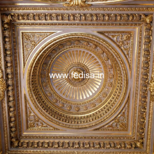 European Classic Ceiling L Shaped Living Room False Ceiling Design No-2299