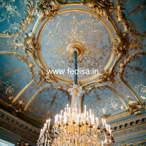 European Classic Ceiling High Ceiling Living Room Lighting Ideas No-2306