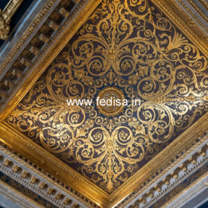 European Classic Ceiling Pop Design With Mdf Jali No-2310
