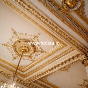 European Classic Ceiling Pvc Wooden Ceiling Design No-2496