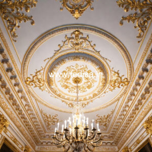 European Classic Ceiling Wood Finish False Ceiling No-2569