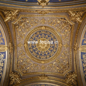 European Classic Ceiling Geometric False Ceiling Design No-2593