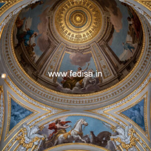 European Classic Ceiling Car Porch Plaster Ceiling Design No-2637