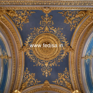 European Classic Ceiling False Ceiling Design With Jhumar No-2715