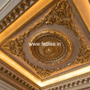 European Classic Ceiling Duplex False Ceiling Design No-2734