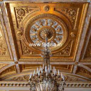 European Classic Ceiling Gypsum Board Design For Bedroom No-2755