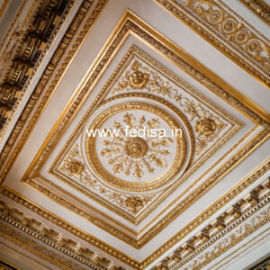 European Classic Ceiling False Ceiling Bedroom With Fan No-2958