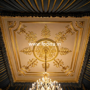 European Classic Ceiling False Ceiling For L Shaped Living Room No-2998