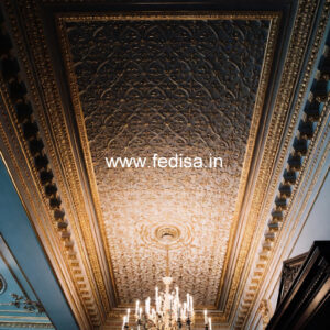 European Classic Ceiling False Ceiling For Living Room With Fan No-3202