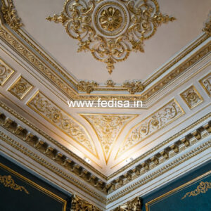 European Classic Ceiling False Ceiling With Wooden Finish No-3301