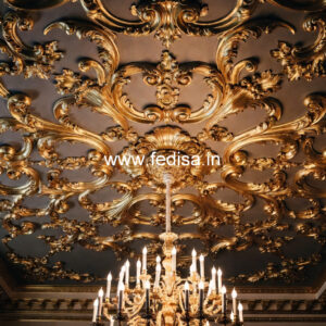 European Classic Ceiling Gypsum False Ceiling For Bedroom No-3384