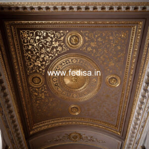 European Classic Ceiling False Ceiling For 2 Fans No-3395