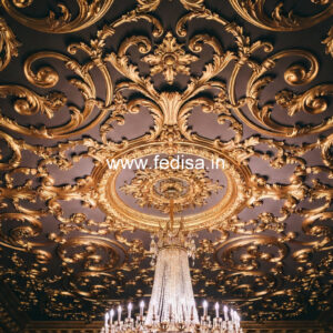 European Classic Ceiling Pooja Room Pop Design No-3645