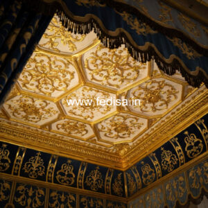 European Classic Ceiling Master Bedroom Pop Design No-3727