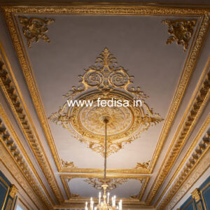 European Classic Ceiling Half False Ceiling Design No-3889