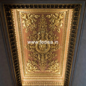 European Classic Ceiling Pop Wooden Design No-3915