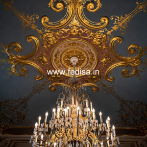 European Classic Ceiling False Ceiling Round Design No-3955