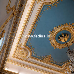 European Classic Ceiling Living Room Main Hall Fall Ceiling Design No-4001