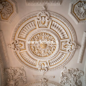 Carved Ceiling Design Pop Design For Living Room No-042