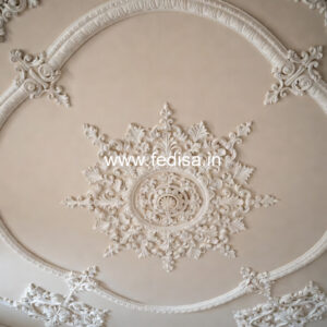 Carved Ceiling Design Plus Minus Pop Design For Lobby No-079