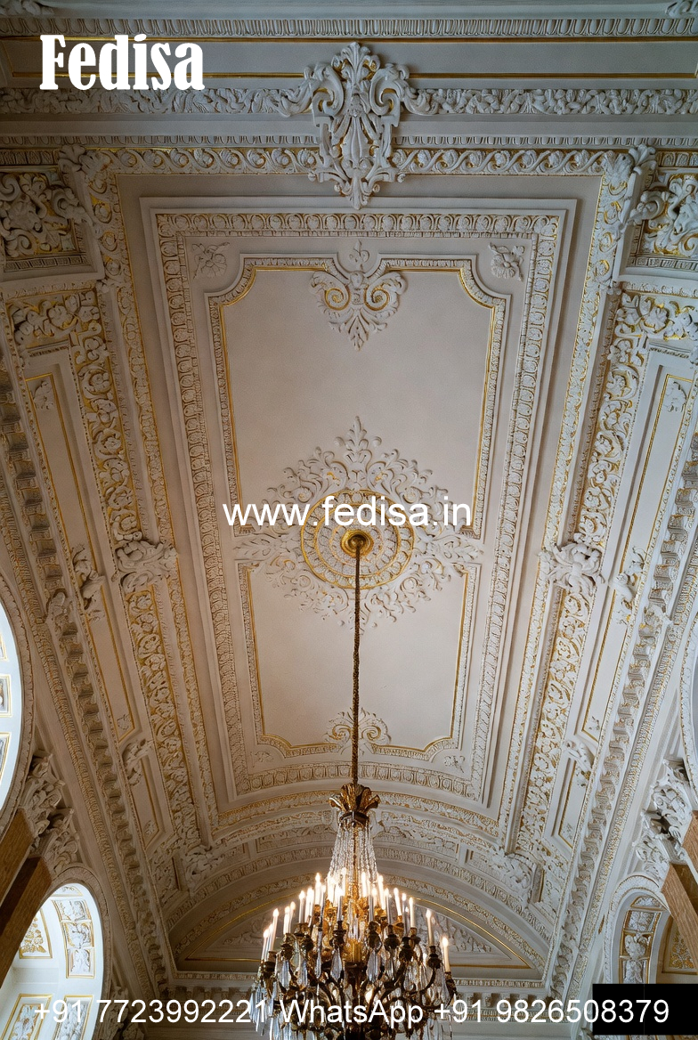 Carved Ceiling Design False Ceiling Ideas No-089