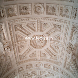 Carved Ceiling Design Fall Ceiling Design For Hall With Two Fans No-099