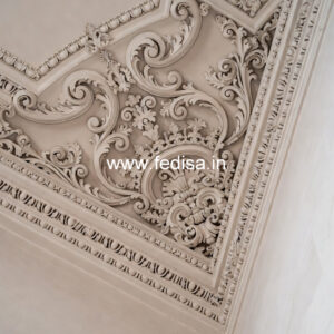 Carved Ceiling Design False Ceiling For Living Room No-197